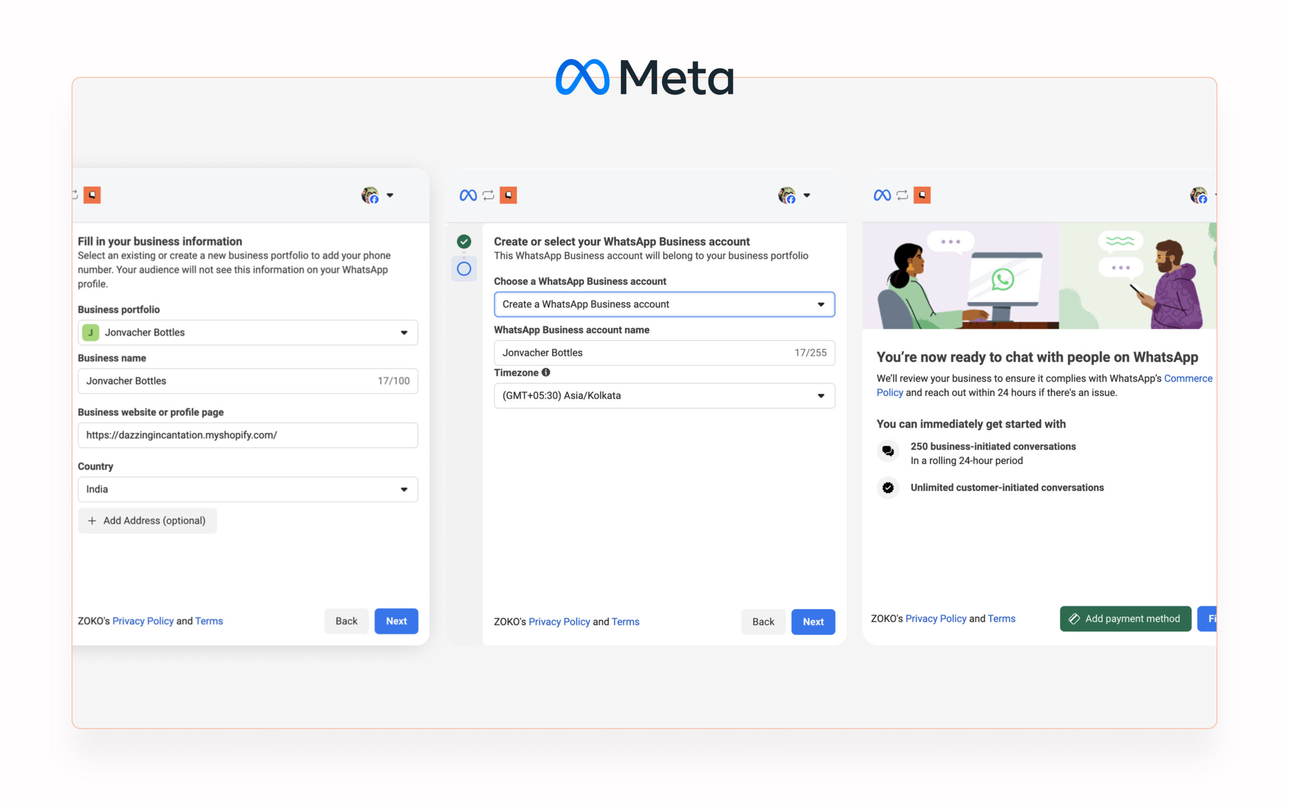 Guided Setup (Meta Integration)